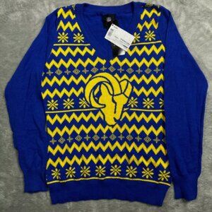 FOCO NFL Los Angeles Rams Ugly Christmas Holiday Sweater